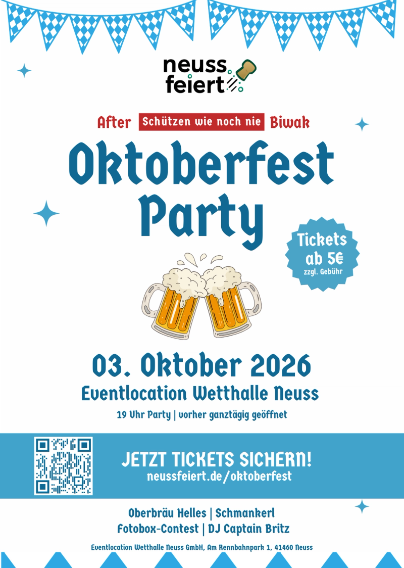 Oktoberfest Party in der Wetthalle!