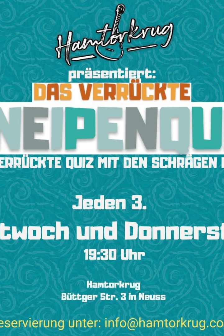 Das Große Neusser Kneipenquiz im Hamtorkrug