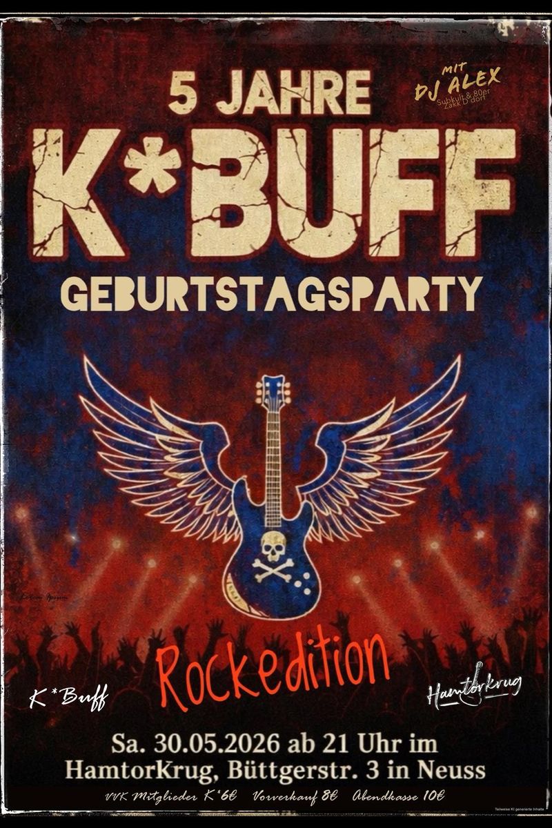 5 Jahre K*BUFF Geburtstagsfeier im Hamtorkrug!