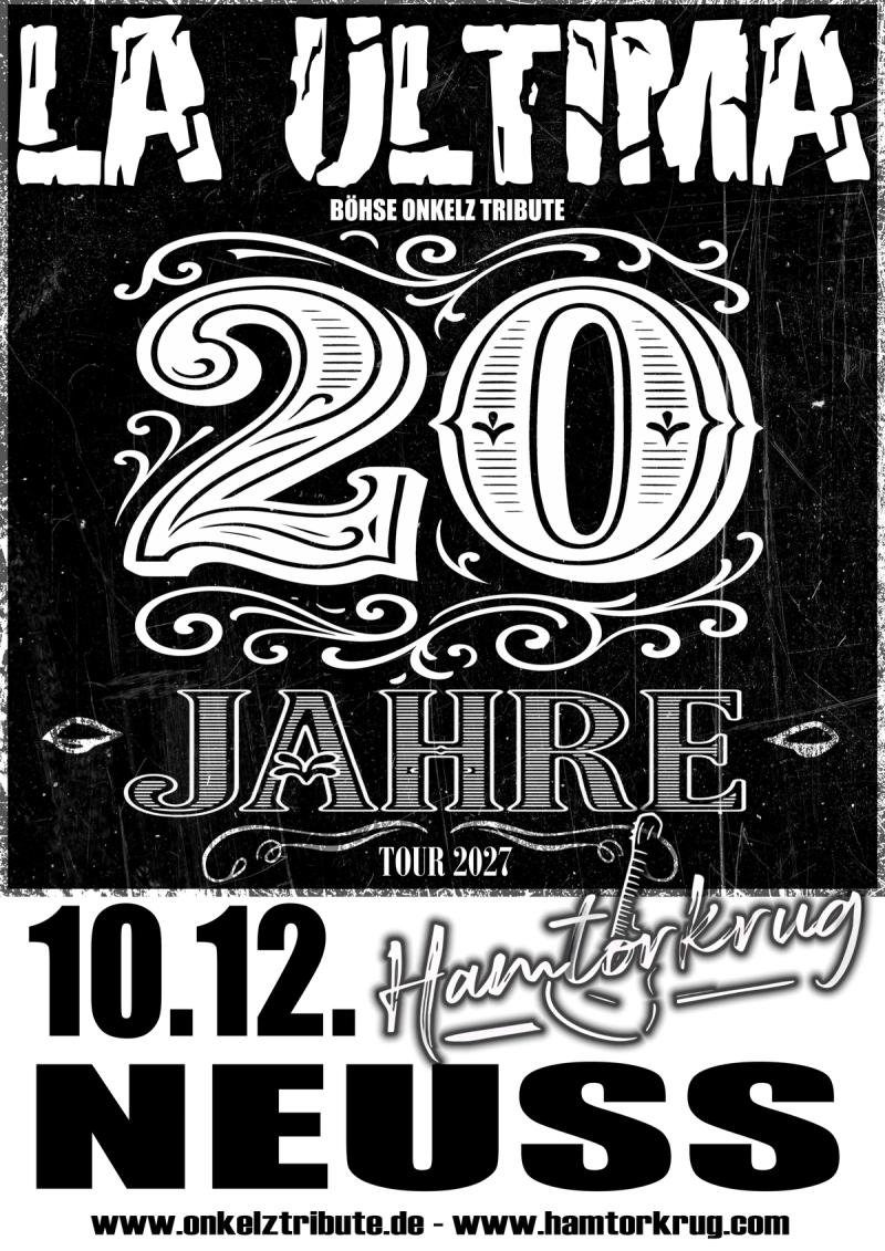 La Ultima - 20 Jahre Tour LIVE im Hamtorkrug!