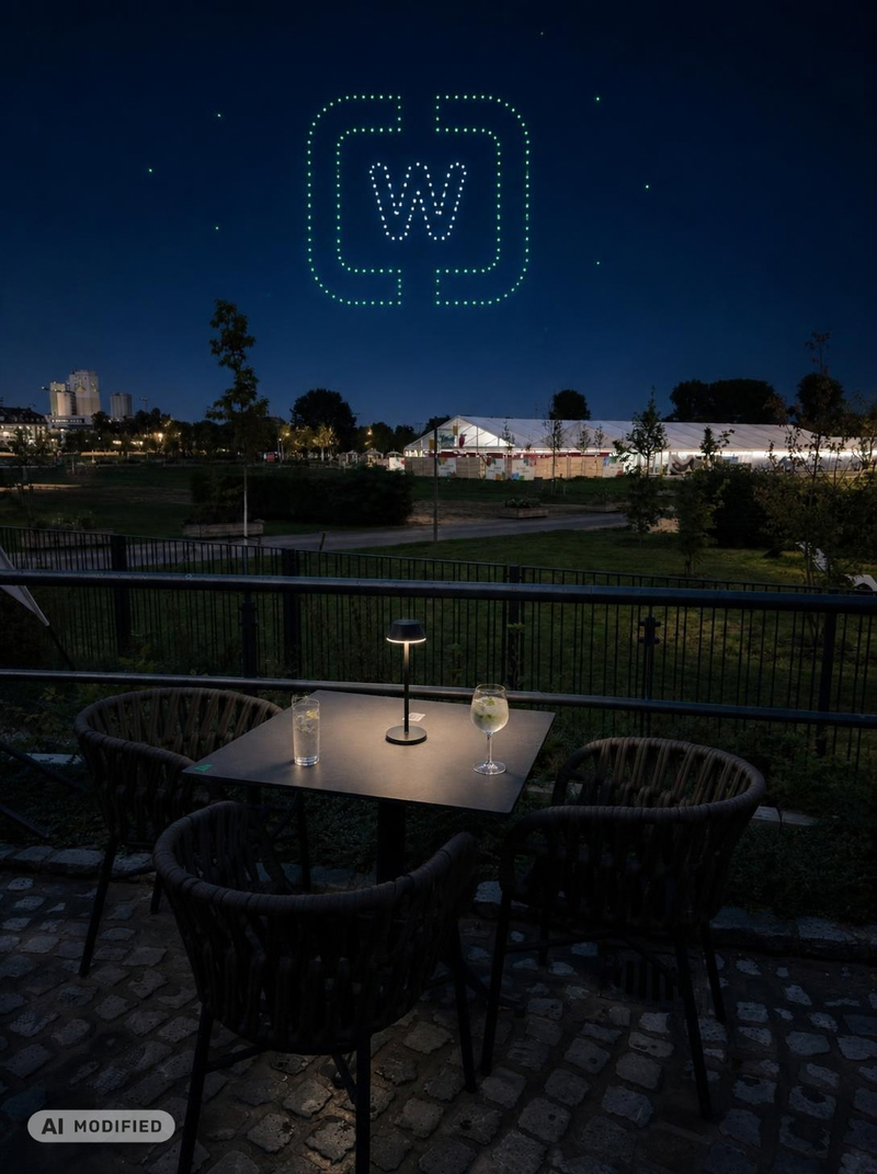 Drohnenshow HerbstLichter von der Wetthalle erleben