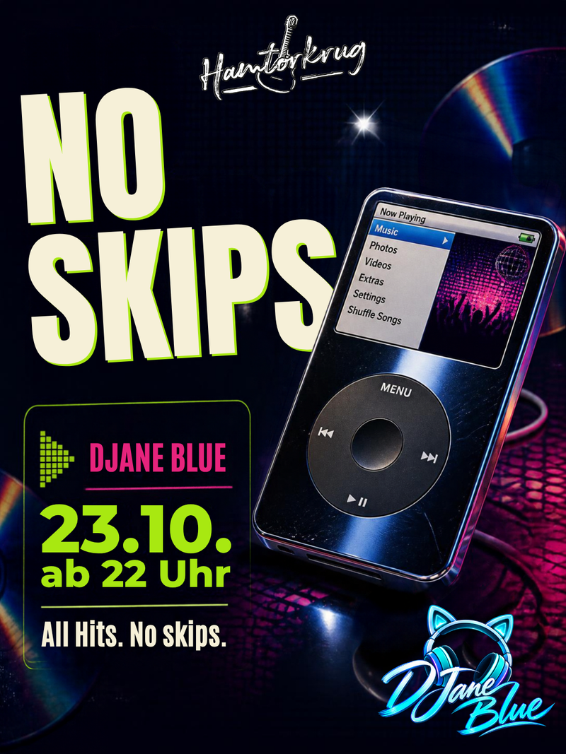 NO SKIPS Party mit DJane Blue im Hamtorkrug