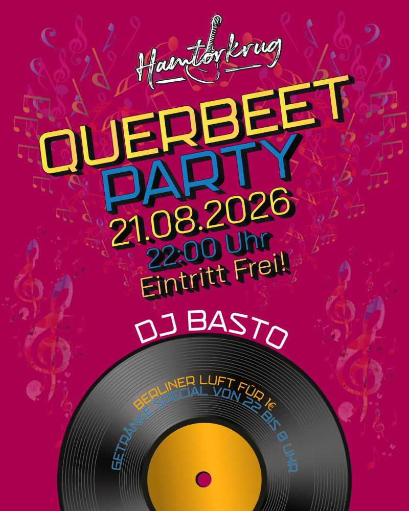 Querbeet Party mit DJ Basto im Hamtorkrug