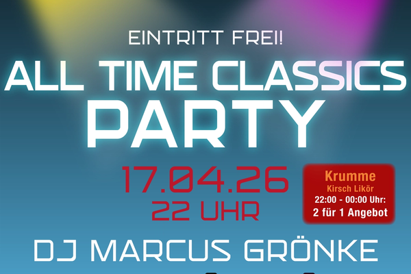 All Time Classics Party Vol. 2 mit DJ Marcus Grönke im Hamtorkrug