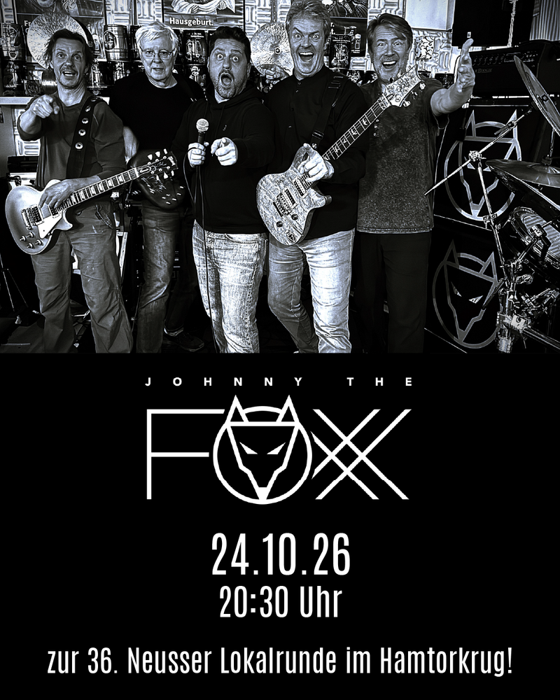 36. Neusser Lokalrunde mit Johnny The Foxx im Hamtorkrug