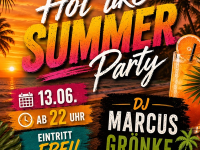 Hot Like Summer Party mit DJ Marcus Grönke im Hamtorkrug