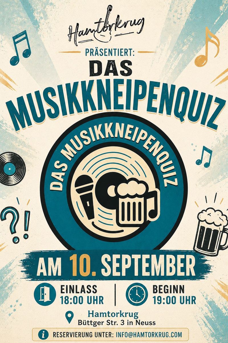 Musikkneipenquiz – Das Kneipenquiz mit Live-Band