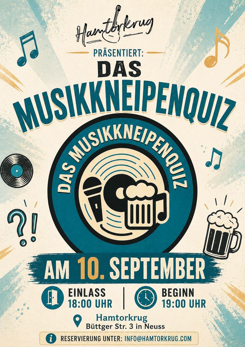 Musikkneipenquiz – Das Kneipenquiz mit Live-Band
