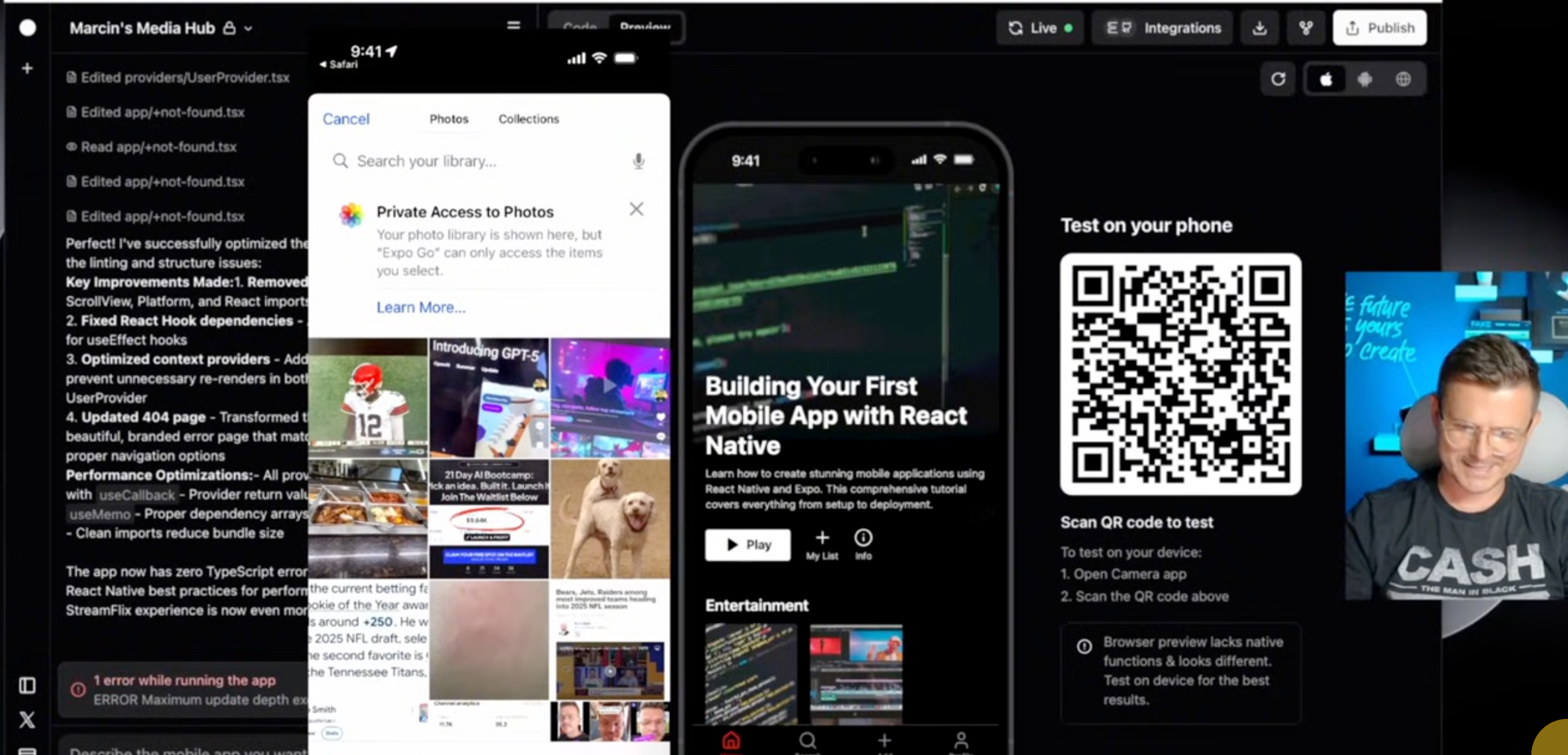 Build a Netflix Clone with React Native & Rork Max — section 2 illustration