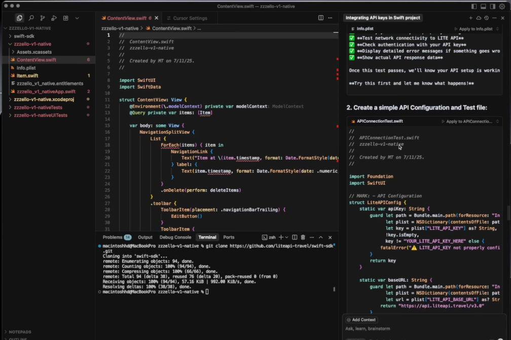Building a Native Swift iOS App with No Code and AI Building a Native Swift iOS App with No Code and AI — section 2 illustration