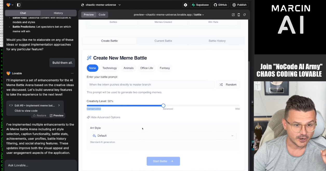 Exploring Chaos Coding with No Code AI Tools Exploring Chaos Coding with No Code AI Tools — section 3 illustration