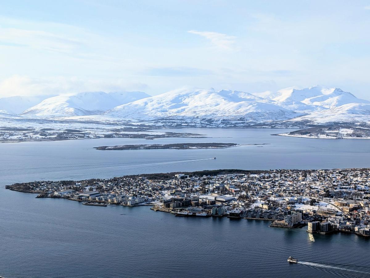 Winterlandschaft bei Tromsø in Norwegen