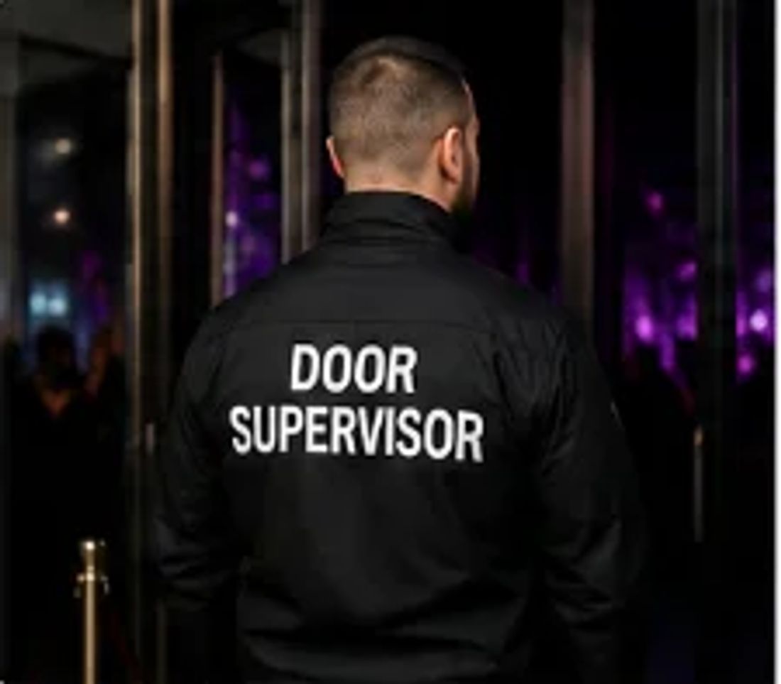Vigilant door supervisor on duty at a London licensed venue