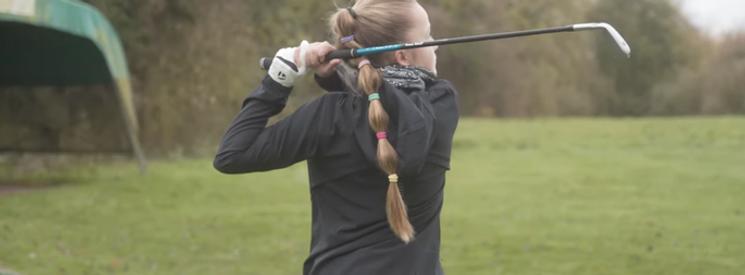 Golf player Charlotte Evans-Gosling
