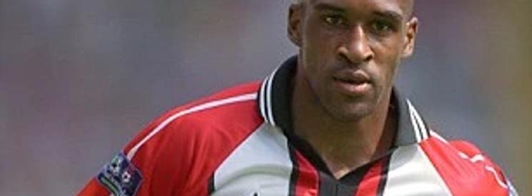 Image of famous ex-football player, Brian Deane, from when he used to play football.