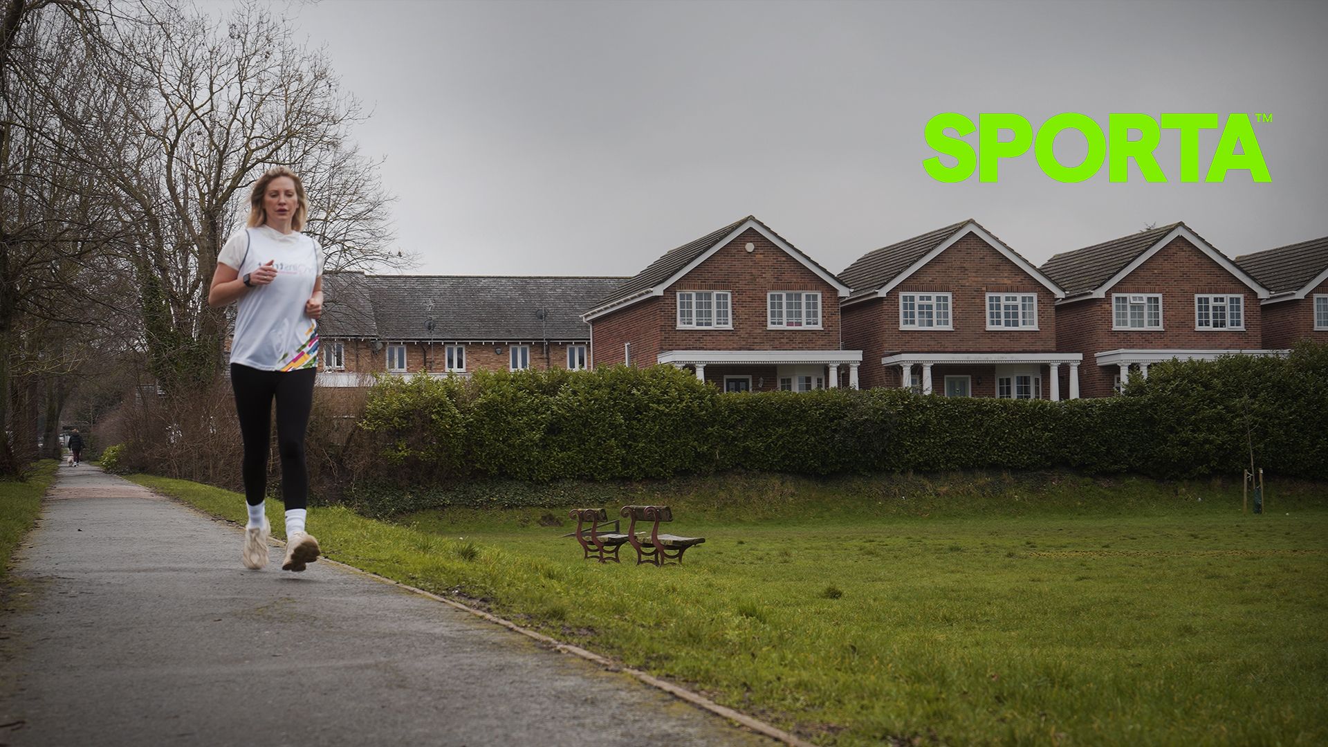 An image of Sporta's Head of People and Culture, Lauren Wilson-Smith, as she trains for the 2026 Brighton Marathon. 