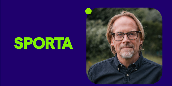 Image of David Wishart on a SPORTA purple background with a logo alongside