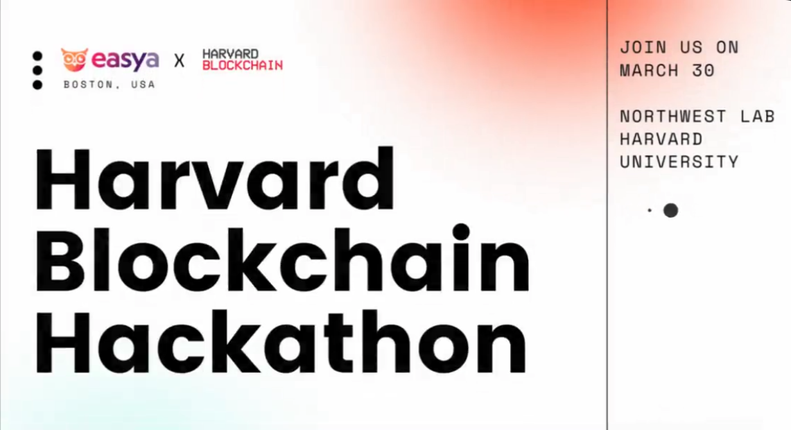 Harvard Blockchain x EasyA Hackathon  image