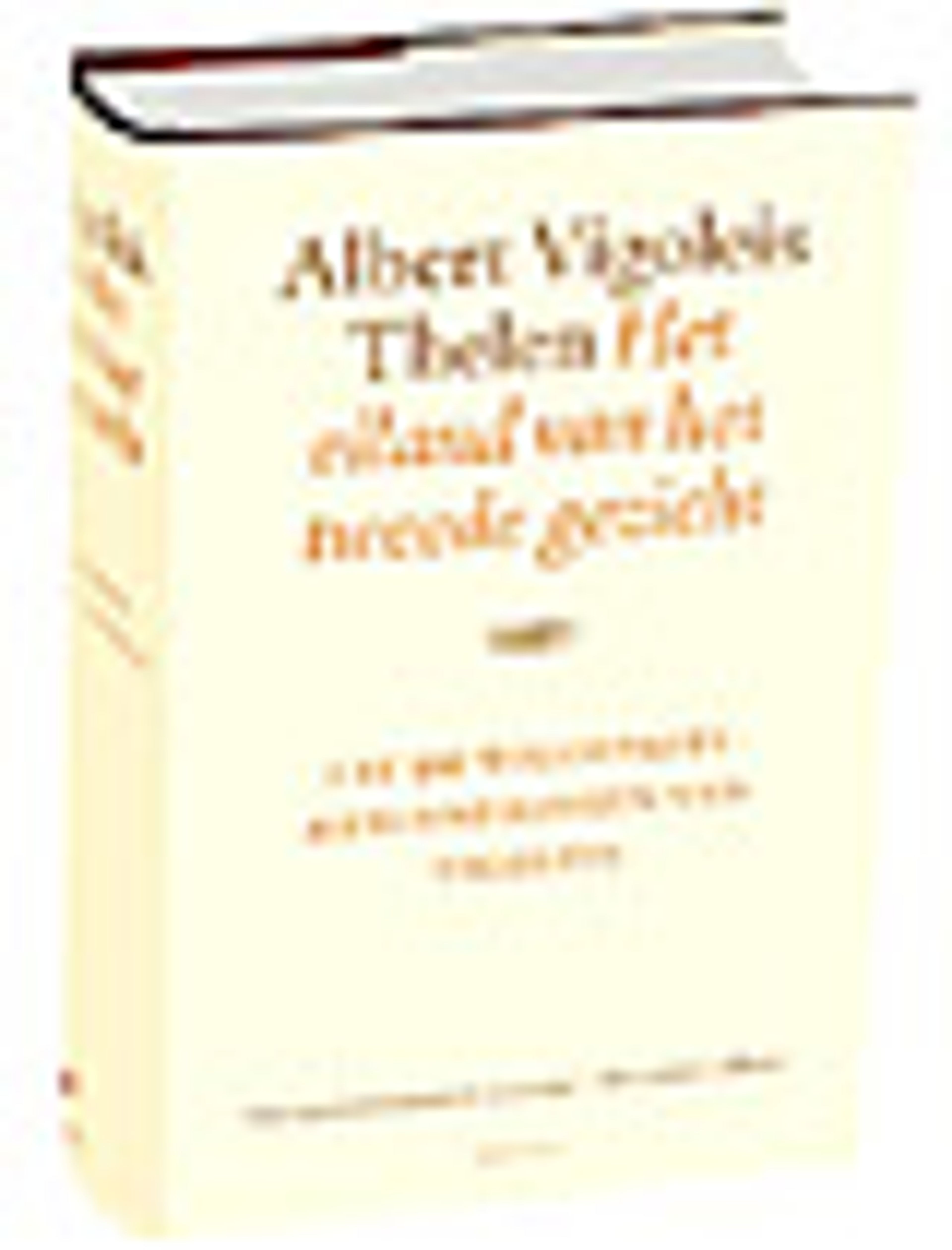 Cream-colored book titled "Het eiland van het tweede gezicht" by Albert Vigoleis Thelen.