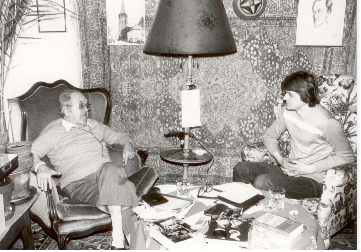 Thelen im Gespräch mit Jürgen Pütz im April 1983 in Lausanne