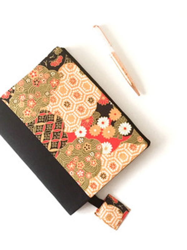 Couvre livre et cahier fleuri