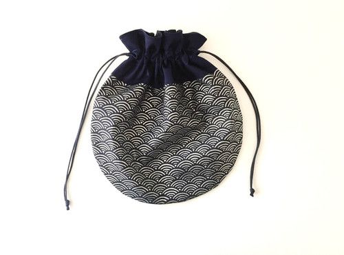 Pochette seigaiha argenté