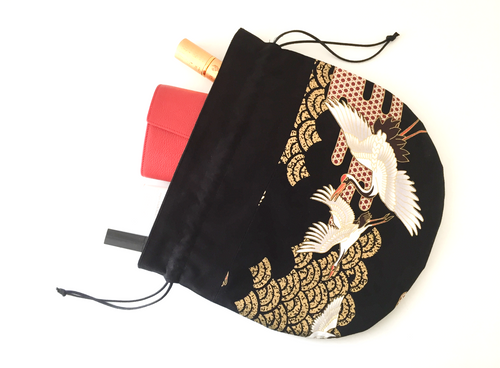 Pochette japonaisse grues