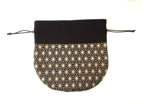 Pochette japonaise asanoha or