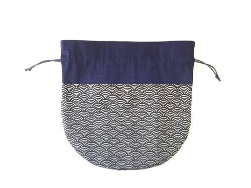 Pochette seigaiha argenté