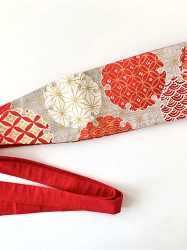 Ceinture OBI Yukiwa rouge