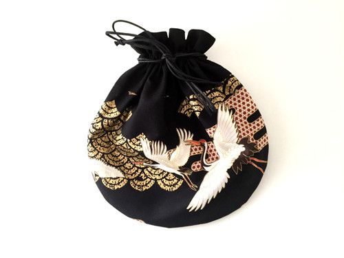 Pochette japonaisse grues