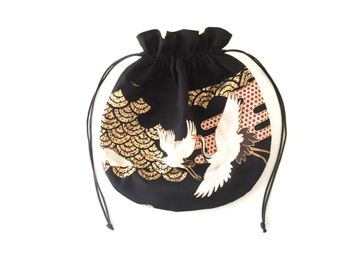 Pochette japonaisse grues