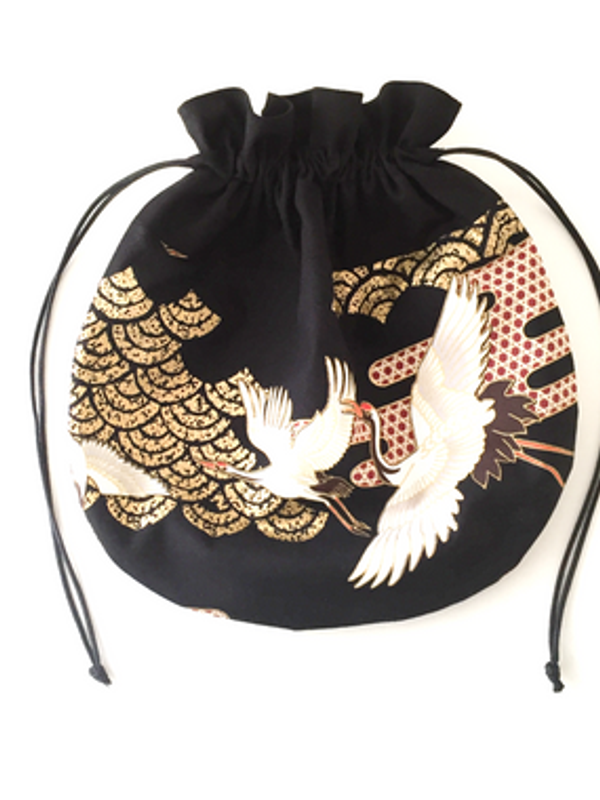 Pochette japonaisse grues