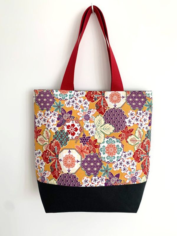 Sac cabas multi-motifs japonais