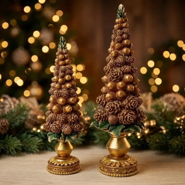 Árbol Decorativo Dorado Bosque Imperial bajo