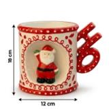 Mug Santa Joy Blanco  - vista 3