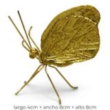 Escultura Mariposa Imperial Dorada - vista 2