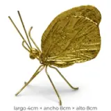 Escultura Mariposa Imperial Dorada - vista 2