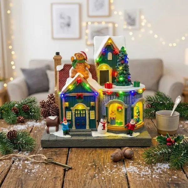 Pueblo Navideño Iluminado Santa’s Village