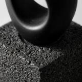 Escultura Abstracta Fluida Negra - vista 3