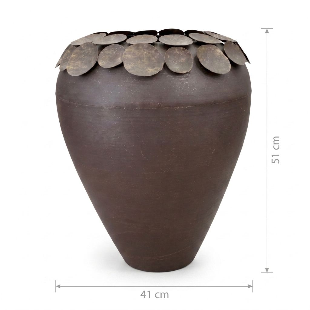 Jarrón Escultórico Terra Imperial Alto - Imagen 2