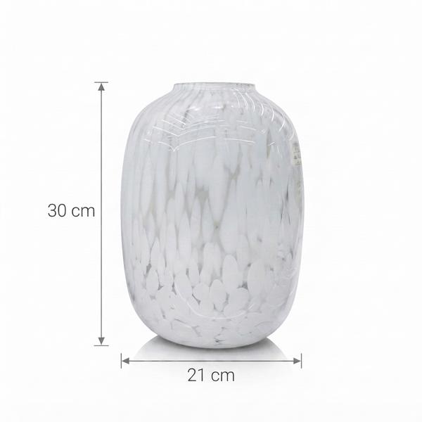 Jarrón Escultórico Perla Marble Alto - Vista secundaria