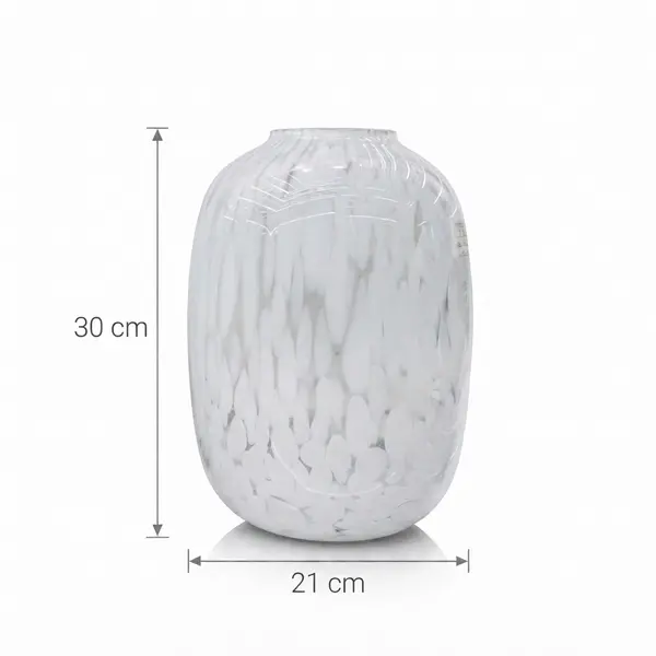 Jarrón Escultórico Perla Marble Alto - Vista secundaria