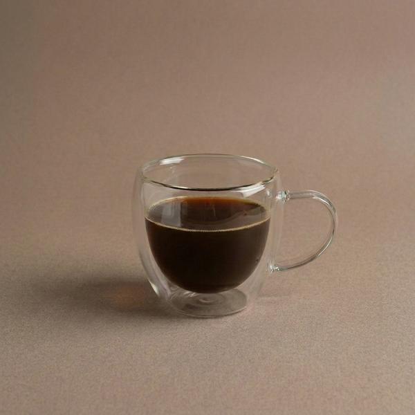 Pocillo de Vidrio Doble Pared para Café y Té