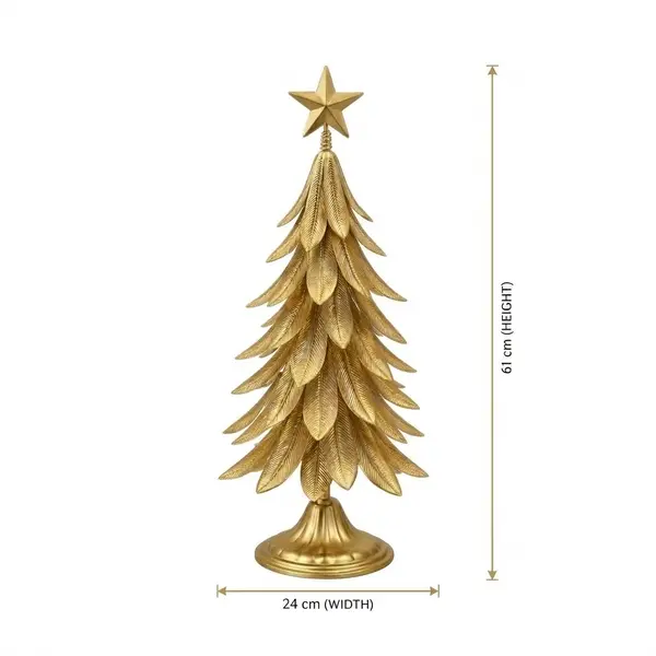 Árbol Decorativo Dorado Estrella Imperial - Vista secundaria