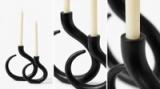 Set x2 de Candelabros en acero negro - vista 4