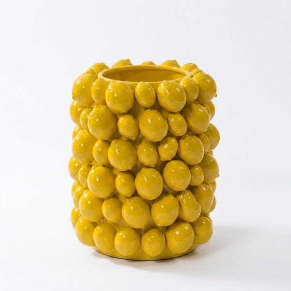 Jarrón Escultórico Maximalista Citrina Alto - Imagen 4
