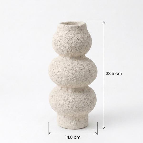 Jarrón Escultórico Cairn Bajo - Imagen 2
