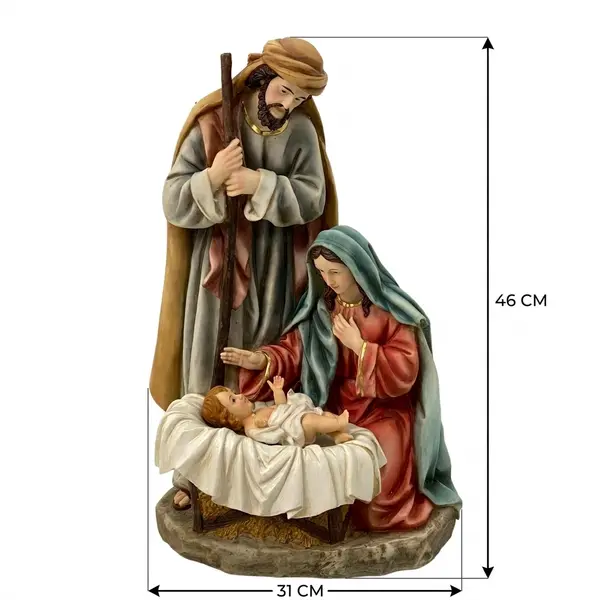 Nacimiento Navideño Sagrada Familia Clásica - Vista secundaria