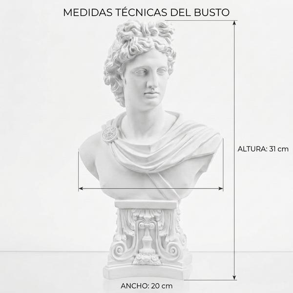 Escultura Apolo Clásico Marfil - Imagen 2